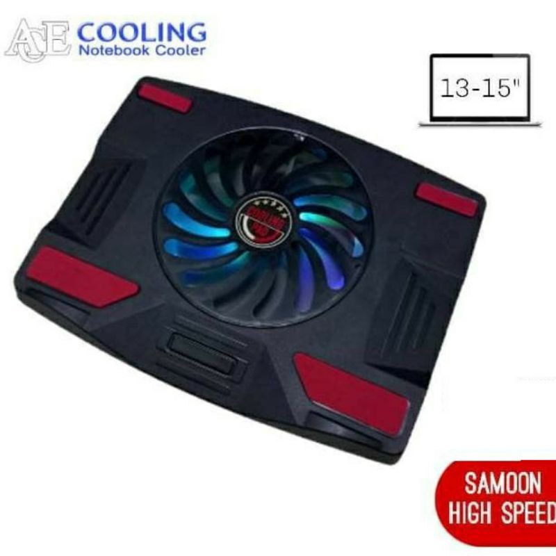 COOLING PAD ACE COOLING SAMOON BIG FAN UP TO 15 INCI, FAN LAPTOP BIG FAN SAMOON, NETBOOK COOLER