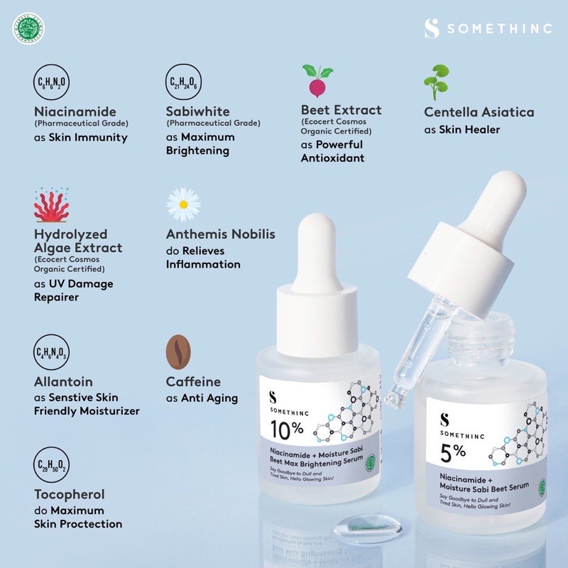 SOMETHINC 5% Niacinamide Serum / 5% Niacinamide Barrier Serum / 5% Niacinamide Moisture Sabi Beet