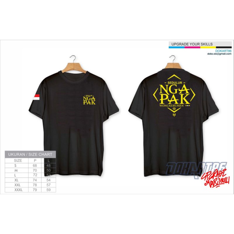 Kaos Ngapak / Bisa Request Nama Kota / Kaos Sedulur Ngapak / Sedulur Ngapak / Original Ngapak