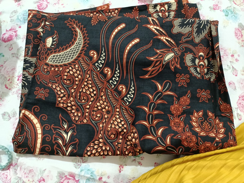 Kain Jarik Batik Solo Cap Cent Printing Halus Panjang Melahirkan Tapih Batik Cap Jago