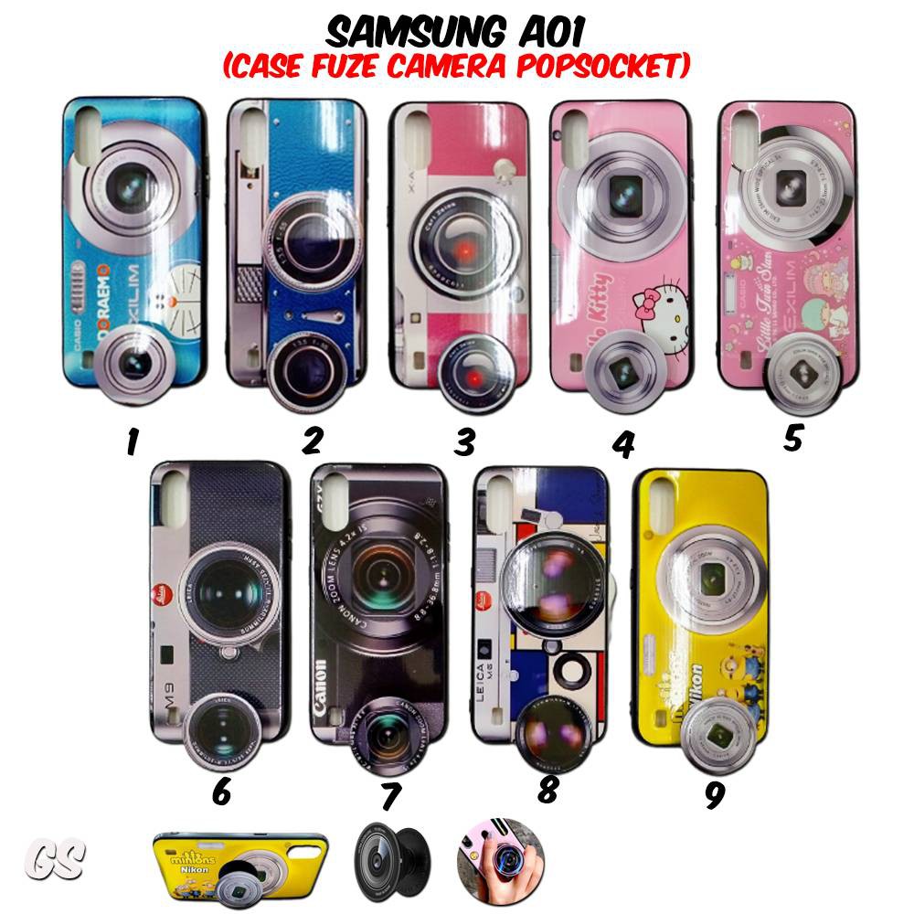 Casing Camera FREE Popsocket Samsung A01
