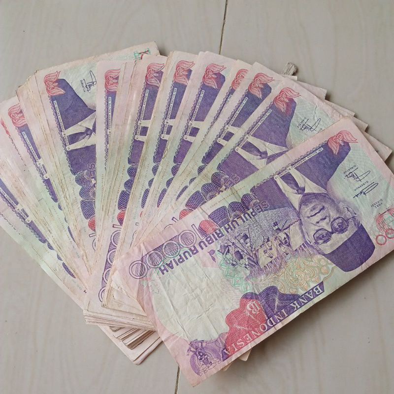 perlembar koleksi 10000 rupiah hamengkubuwono 1992