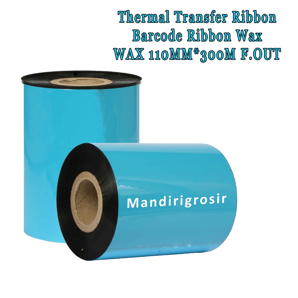 Thermal Transfer Ribbon * Barcode Ribbon * Premium Wax * Wax 110mm x 300m