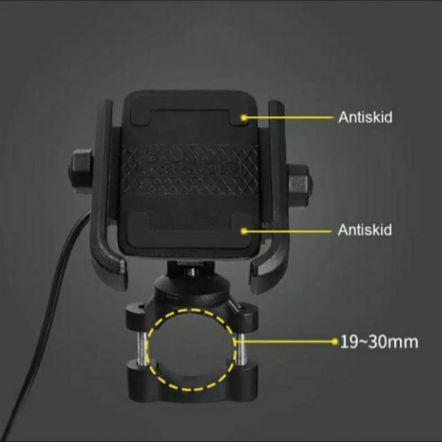 Motowolf Holder hp Gps Usb Carger Honda adv pcx vixion xmax nmax cb 150