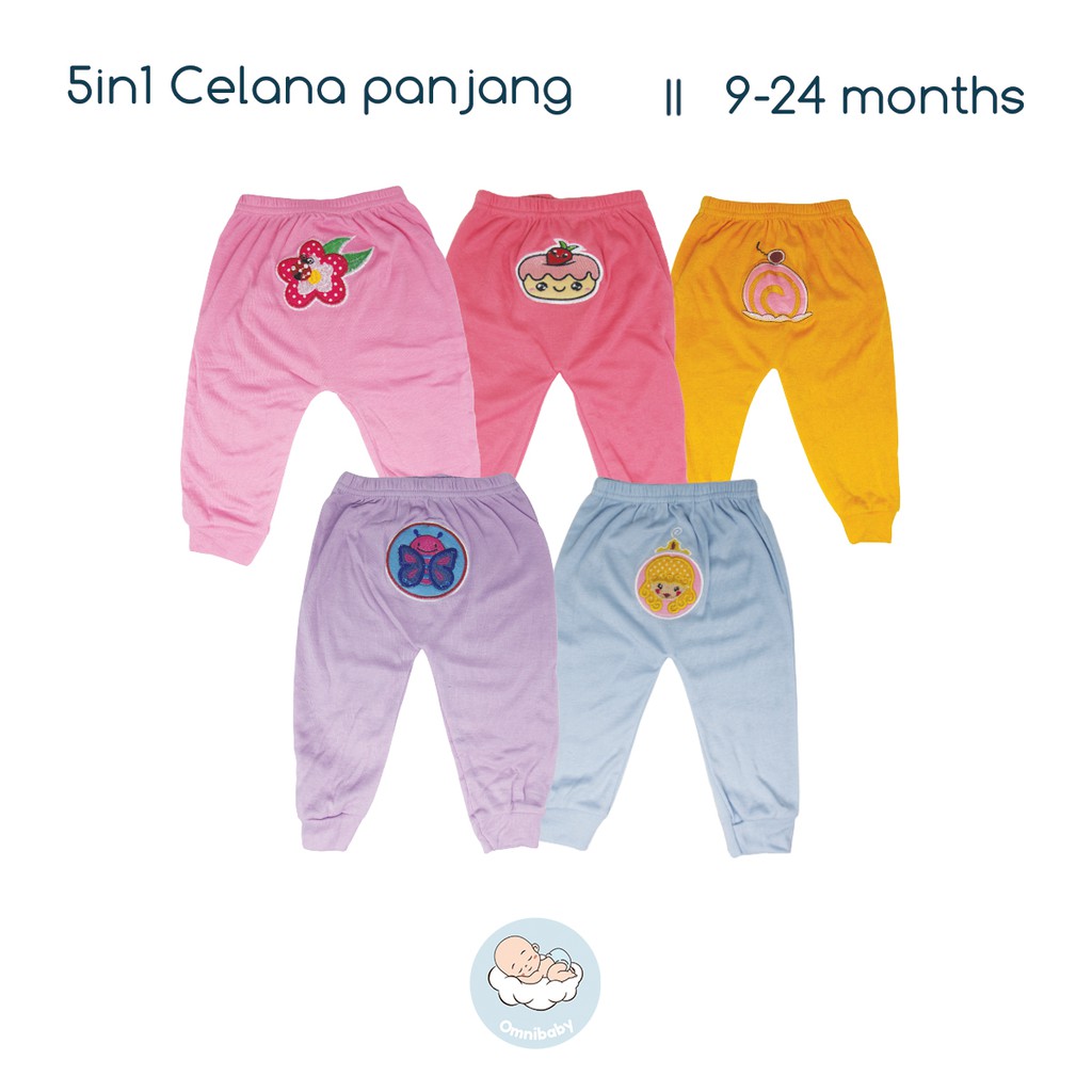 Lovelle cart's celana panjang bayi laki-laki/ bayi perempuan 5in1 (9-24 bulan) SNI!