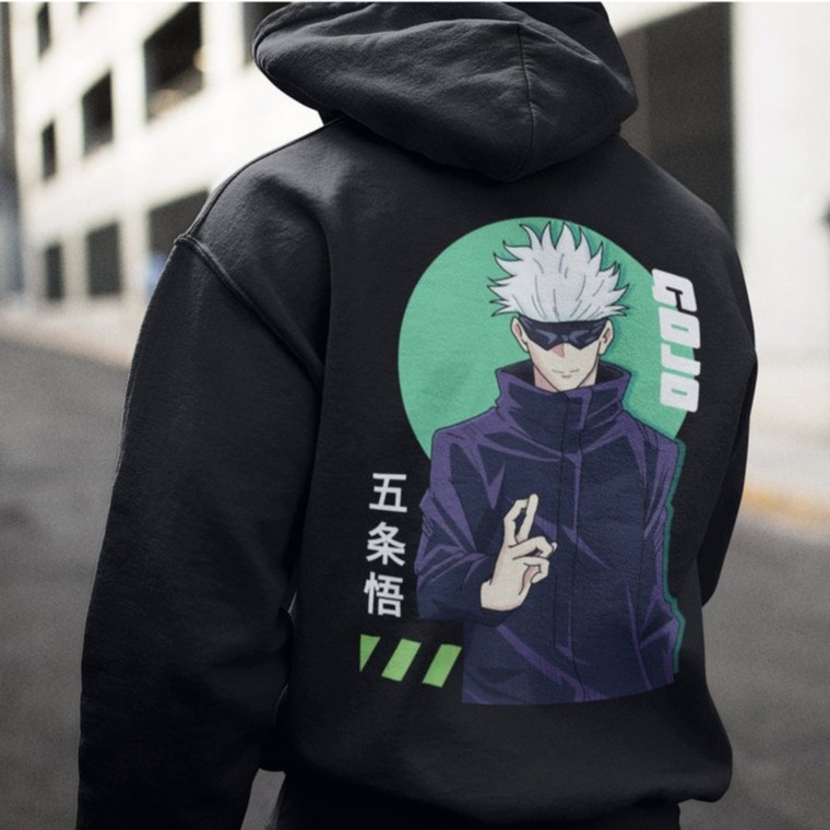 Hoodie Gojo Satoru the Strongest Jujutsu Sorcerer Anime Jujutsu Kaisen