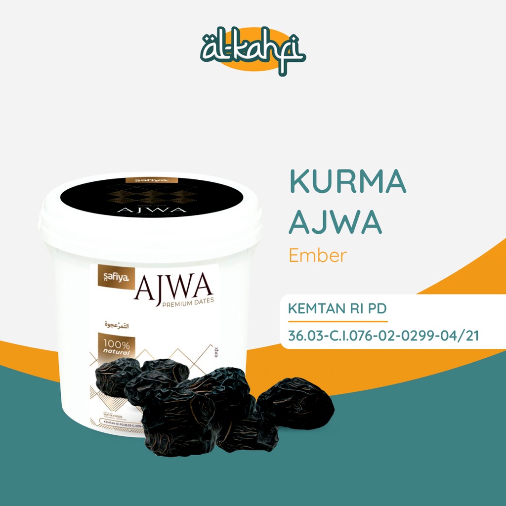 Kurma Ajwa Ember 850 Gram | Kurma Nabi Premium Original Safiya
