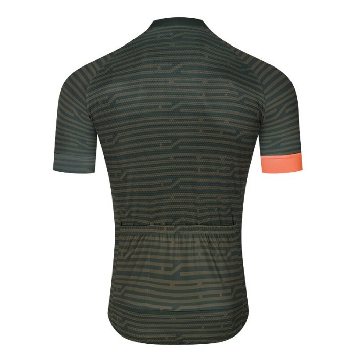 MaxStrom Jersey Sepeda Road bike Pria Cycling Baju Roadbike - COKLAT