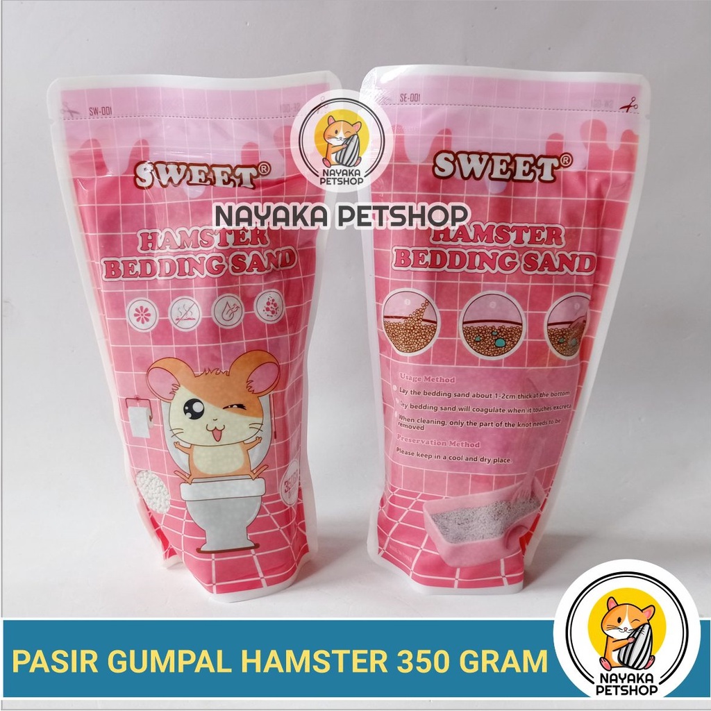 Pasir Gumpal Wangi Hamster Bedding Sand 350 gr Sweet