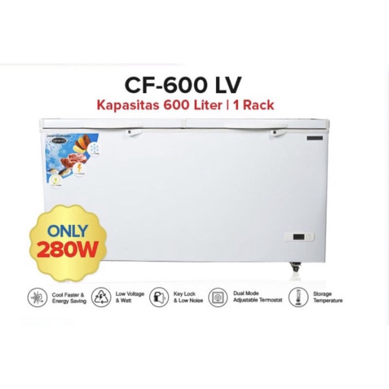 chest freezer / freezer box frigigate 600 liter cf 600 lv
