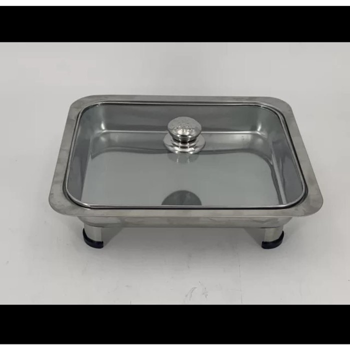 TEMPAT MAKAN PRASMANAN STAINLESS COMBI KACA WARMER FAST FOOD DISH