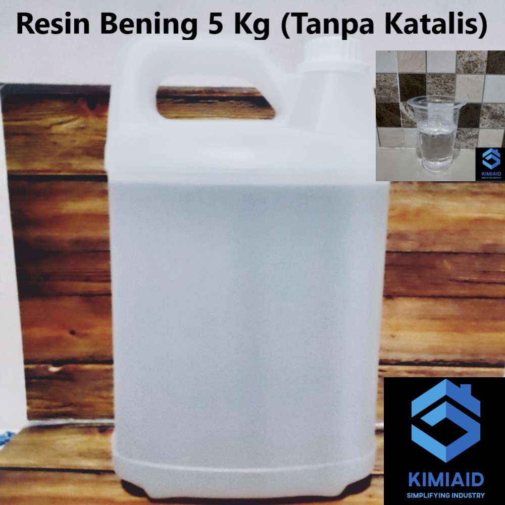 Resin Bening 5Kg Tanpa Katalis - Resin Murah - Kerajinan Tangan - Resin Polyester - Resin Meja