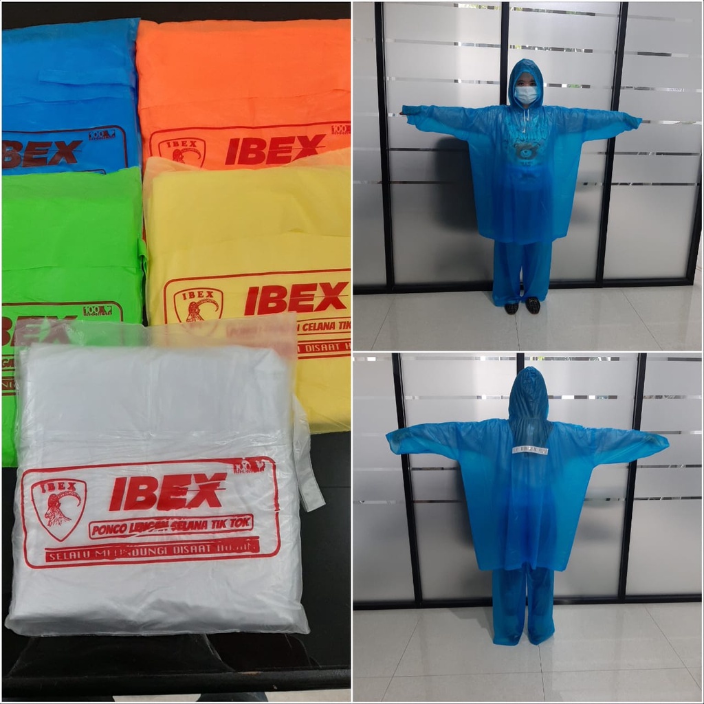 JAS HUJAN DEWASA UNISEX (UKURAN JUMBO)PC LENGAN CELANA TIKTOK