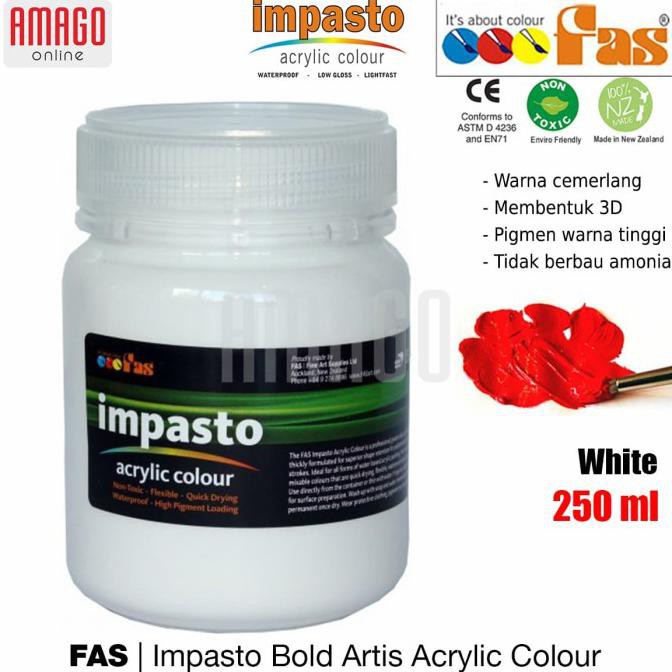 

FAS - IMPASTO ACRYLIC PROFESSIONAL PAINT - 250 ml - WHITE