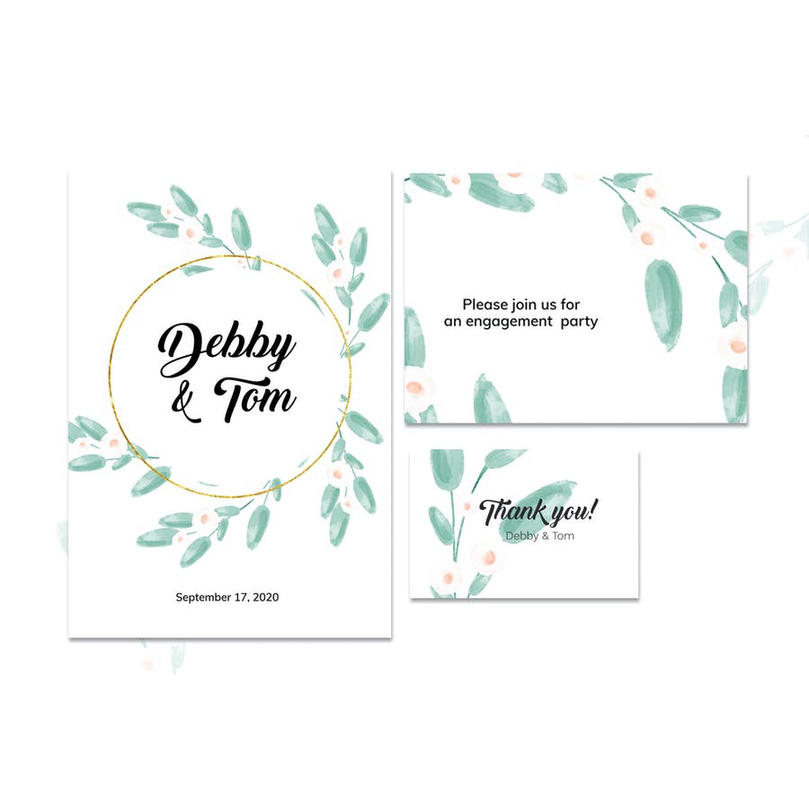 Vector Botanical Watercolor Brushes