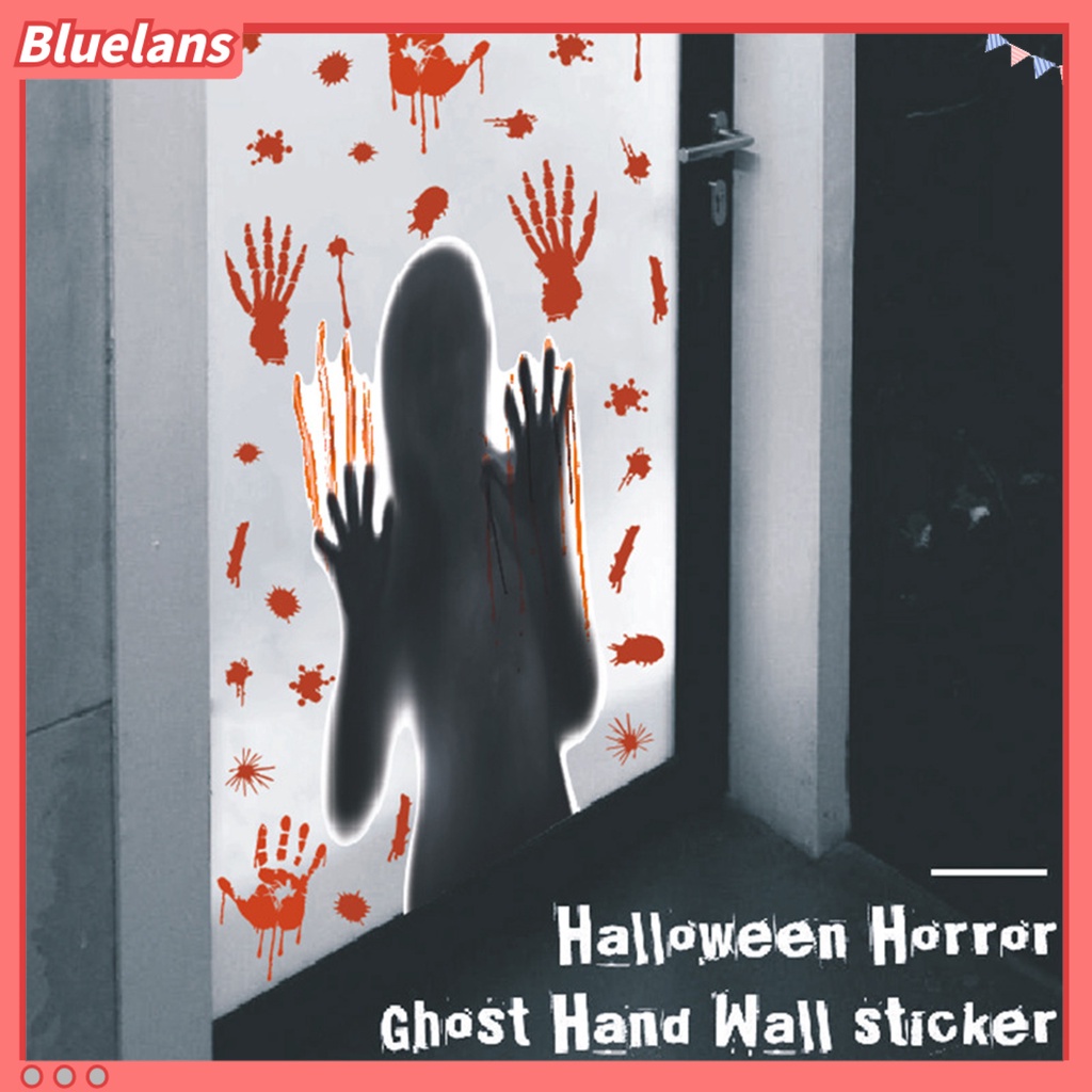 Stiker Dinding Bahan PVC Tahan Air Gambar Hantu Untuk Dekorasi Rumah