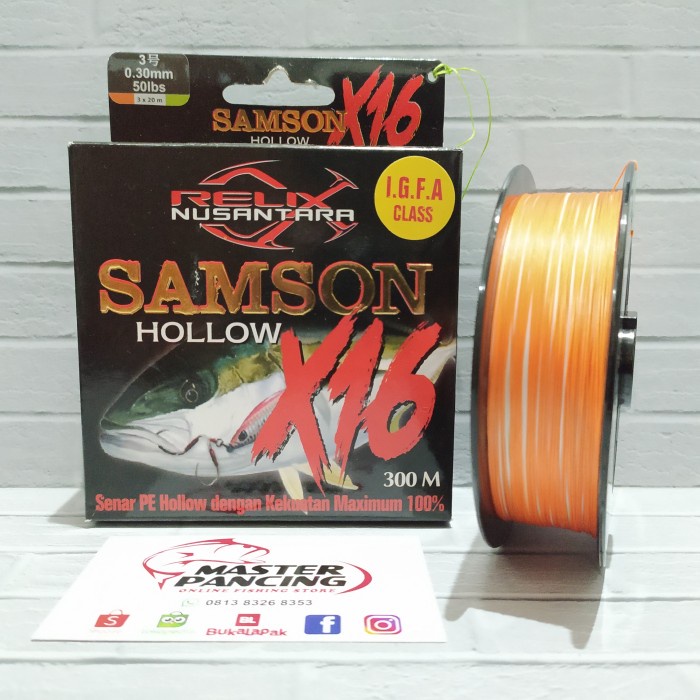 Senar Pe Relix Nusantara Samson X16 Pe 3 - 300m