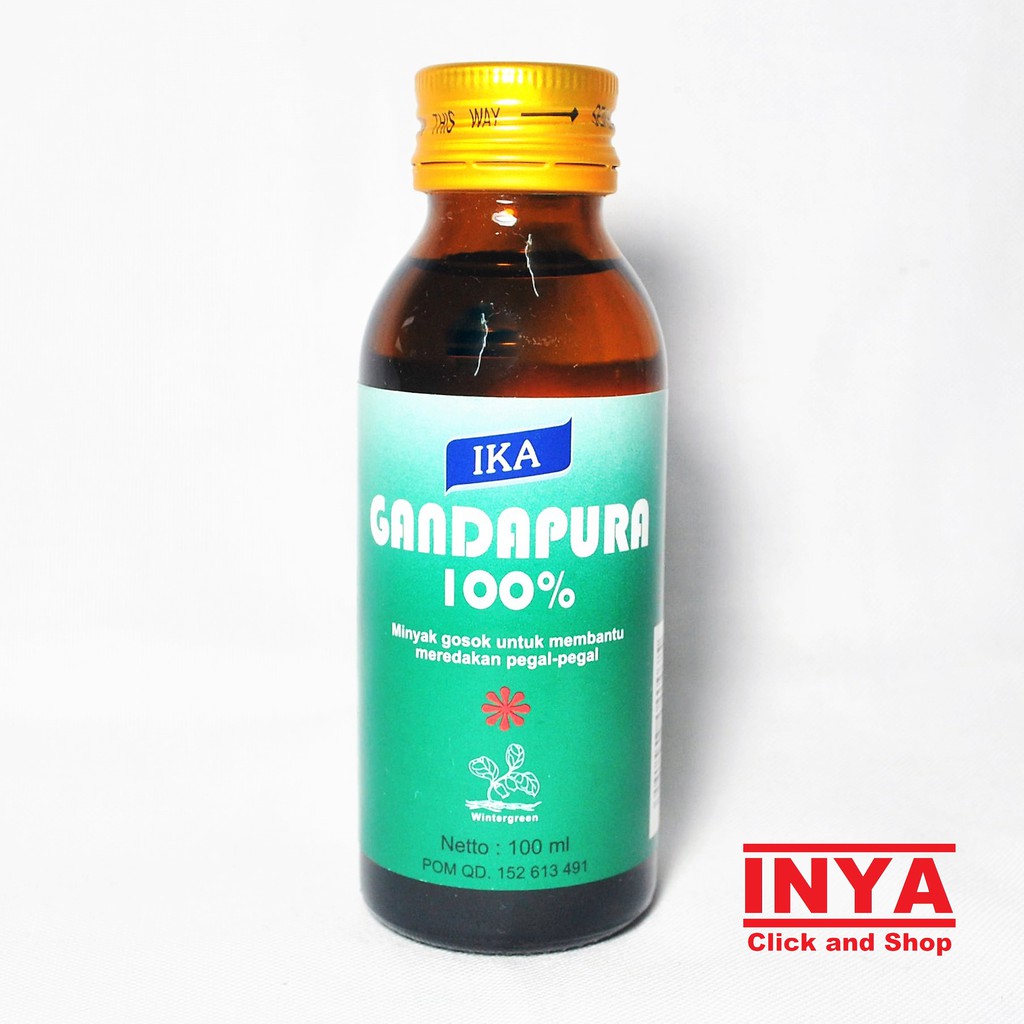 GANDAPURA IKA 100% WINTERGREEN OIL - Minyak Gosok - Liniment Oil - Pijat