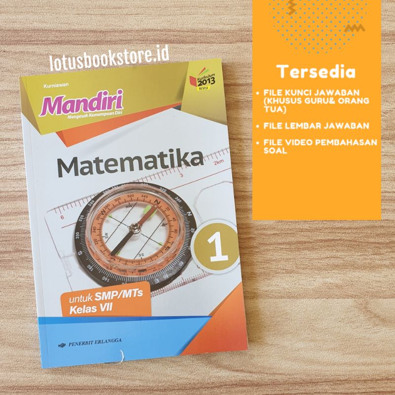 Buku Mandiri Matematika Smp Kelas 7 Kurikulum 2013 Revisi Erlangga Original Shopee Indonesia