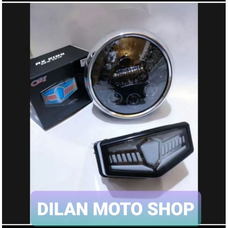 Lampu depan Led Daymeker bulat 7in set Lampu stop led Rx King New Rx king lama