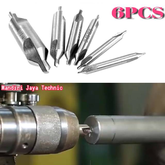 Mata Bor Besi Center Drill Countersink Double Head