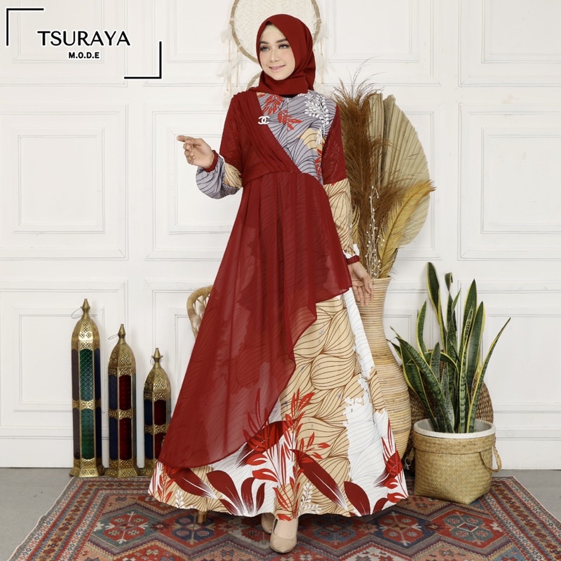 Gamis Oiri By TSURAYA Gamis kekinian Gamis terbaru gamis remaja gamis tsuraya lady zara