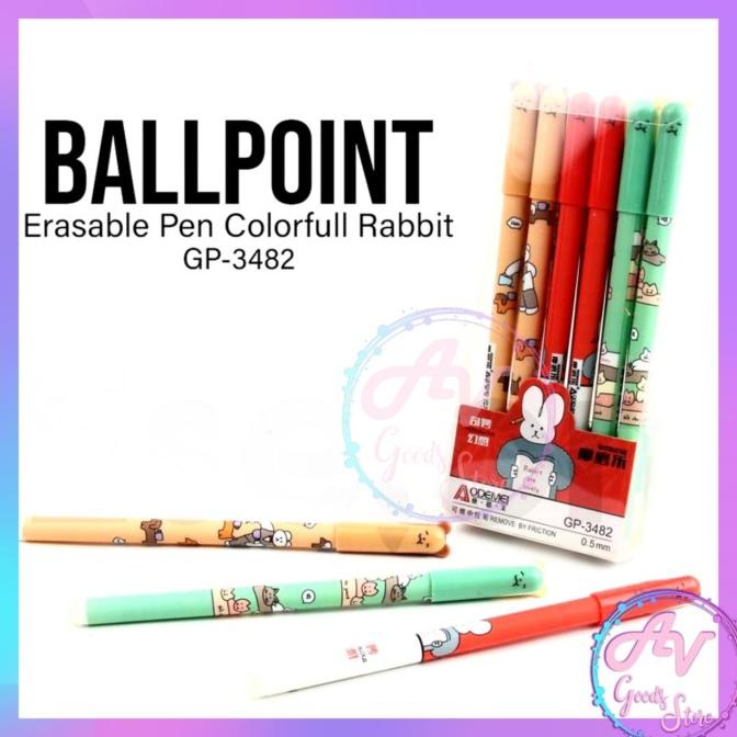 

monggo] ballpoint hapus/pulpen hapus fancy odemei/erasable pen aodemei 12pcs