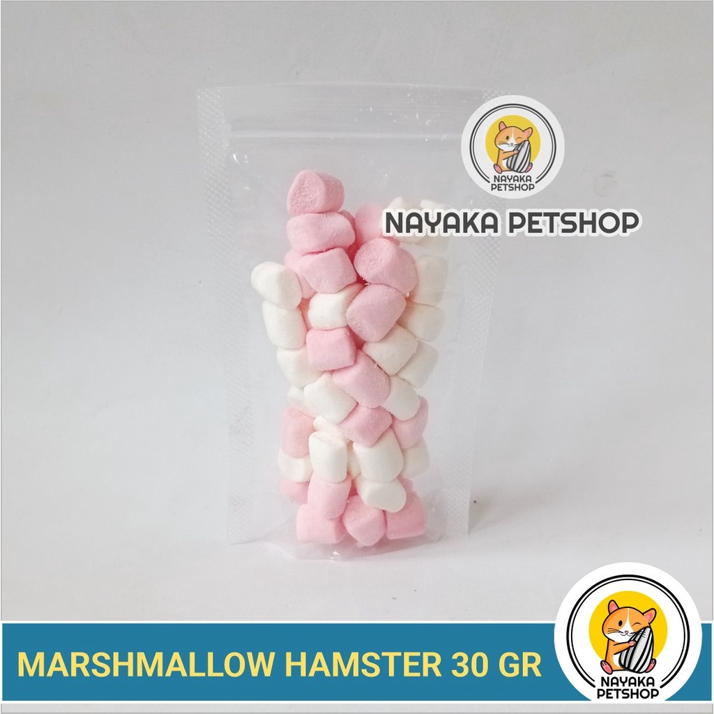 Marshmallow Hamster 30 gr Snack Hamster Makanan Cemilan Sugar Glider Extra Food