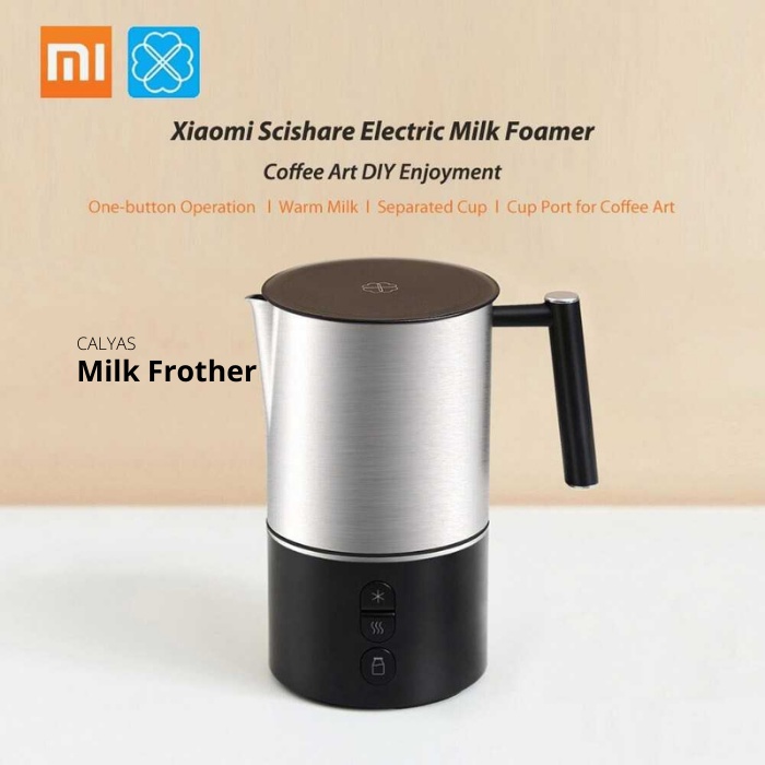 Milk Frother Elektrik / Electric Milk Foamer Pembuat Busa Kopi 500W Xiaomi Scishare