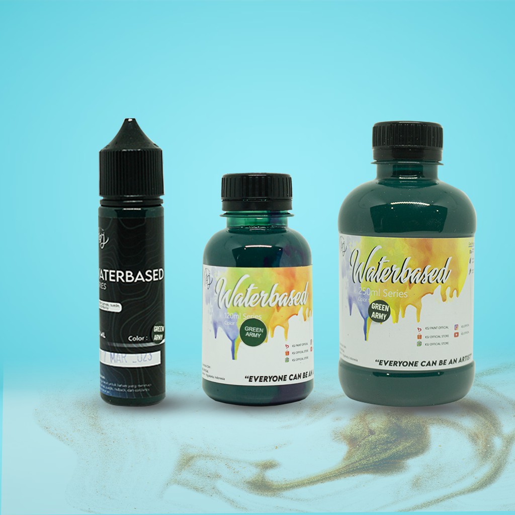 Cat Sepatu KSJ Canvas X Suede Waterbased ( Pelengkap Pembersih Sepatu / Shoe Cleaner )-GREEN ARMY