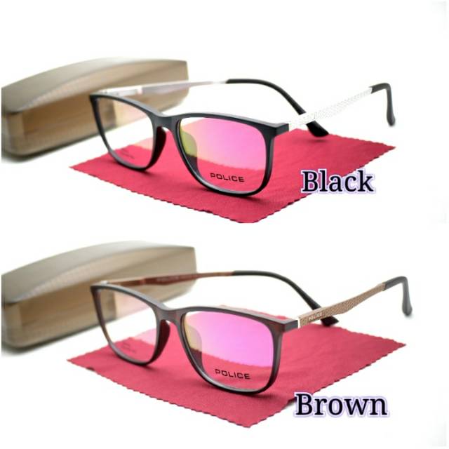 BEST SELLER !! Frame Kacamata Police 1010 Kacamata Fashion Milenial Kacamata Gaya Keren Murah *Bisa Lensa Minus