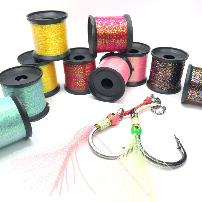 Benang Mutiara Roll Sabiki Rintak Wraping Assist Hook Bentuk Roll