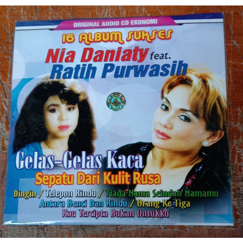 Kaset CD Audio original 16 Album sukses Nia Daniaty & Ratih Purwasih