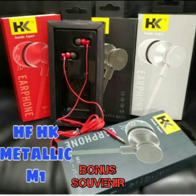 Headset/handsfree/earphone HK M1 SOUNDS EXPERT SUPER BASS METALLIC EARPHONE