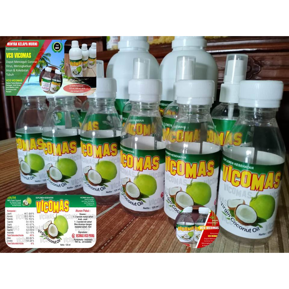

Minyak Kelapa Kemasan | Vco Vicomas 125ml