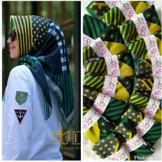 Hijab Denay KW Ala Deska Hijau Terbaru Termurah