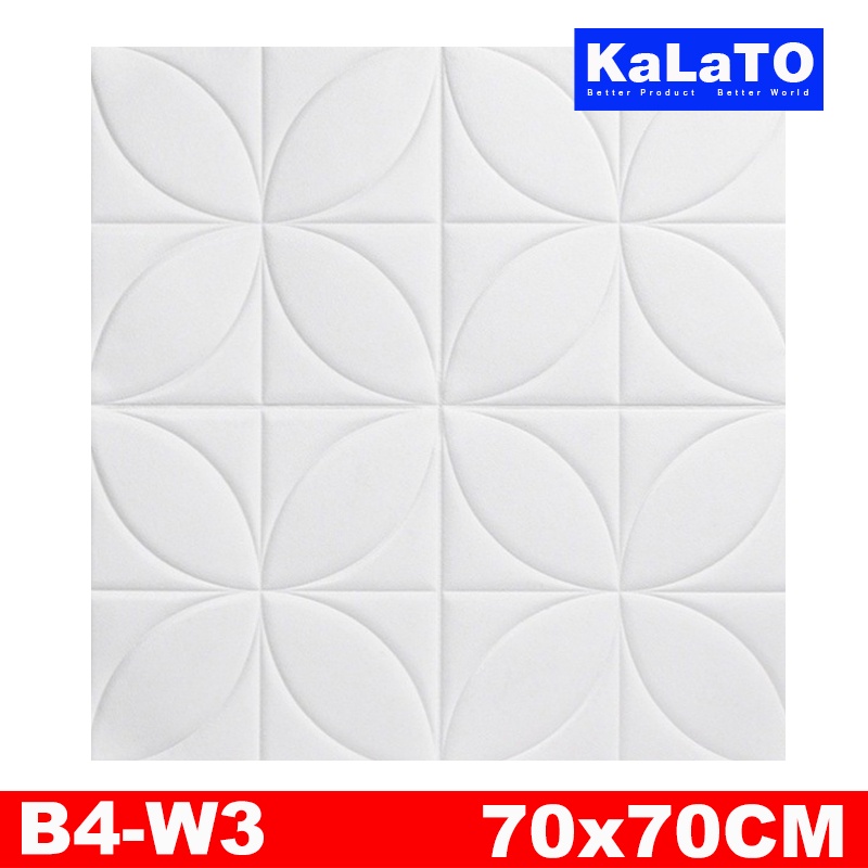 (KaLaTO) Wallpaper dinding 3d motif gambar wallfoam Dekorasi Kamar murah 70x77cm-B4-W3 3.5mm