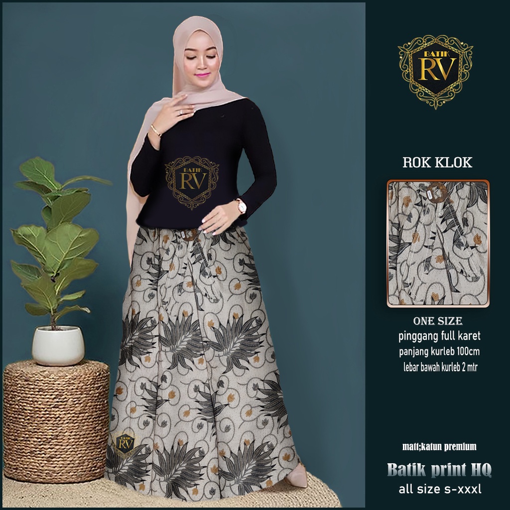 BAWAHAN ROK BATIK TERBARU Rokbatikterbaru Bahawanterlaris Roksoganbatik Rokklok Batikrok Bawahan Batik Klok payung Batikpayung Rokpayung Rok Batikasli-motif7