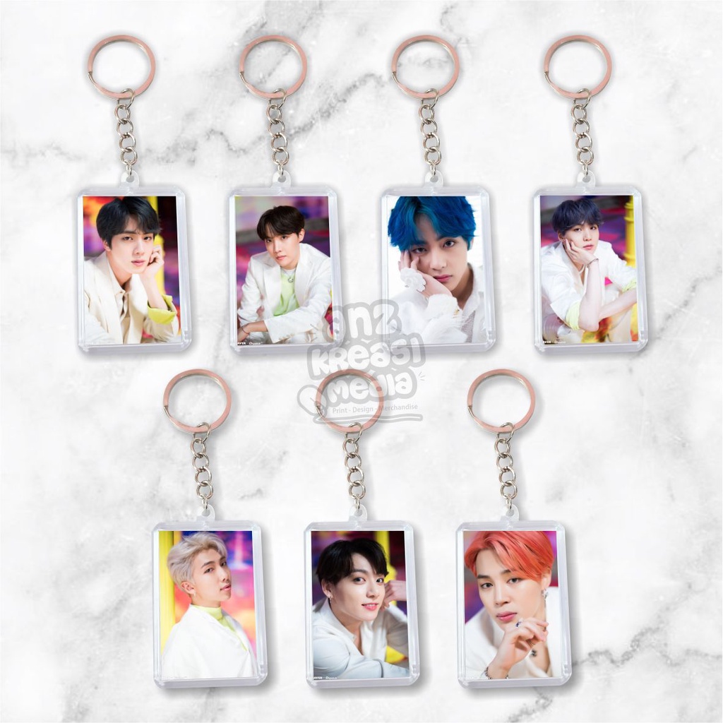 (READY STOCK) GANTUNGAN KUNCI AKRILIK BTS BOY WITH LUV - SOUVENIR KPOP MURAH UNOFFICIAL