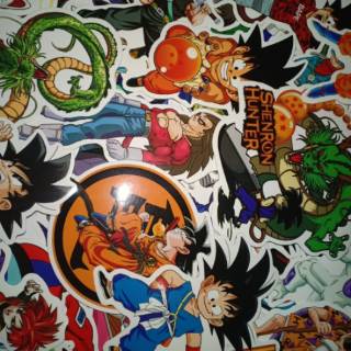 PROMO Stiker  Anime Keren  Anti Air One Piece Dragon Ball 