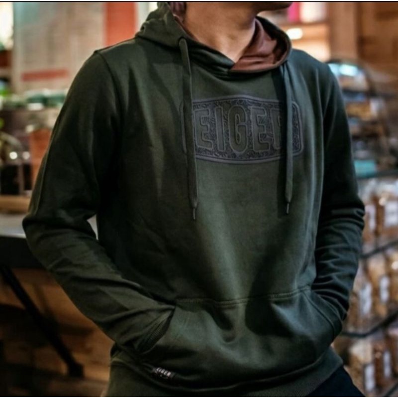 JAKET SWEATER MICHIGAN HOODIE - Eiger4775 NAVY/OLIVE ORIGINAL