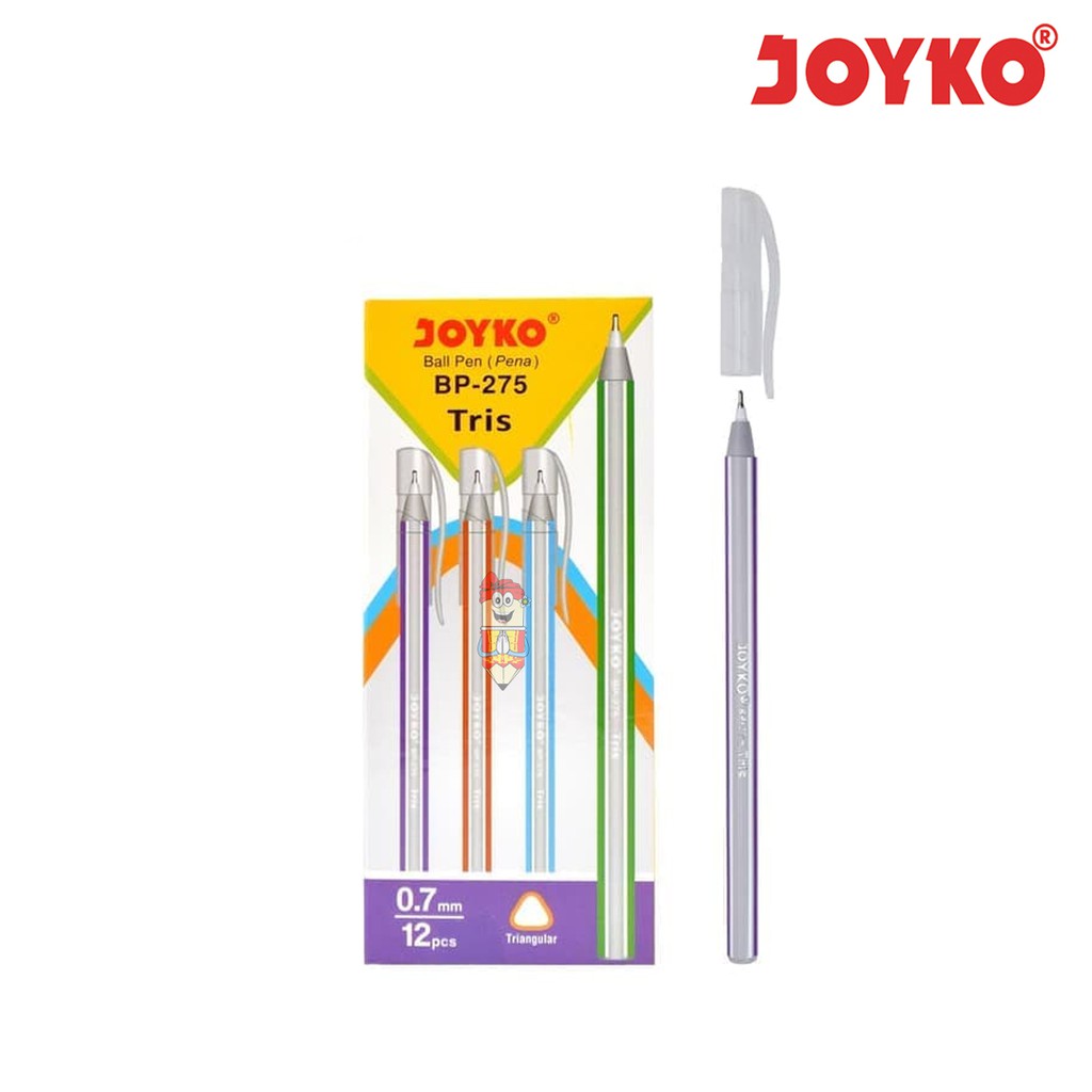 

Ball Pen Pulpen Pena Joyko BP-275 Tris Black 0.7 mm