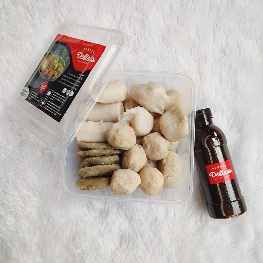 

pempek campur frozen isi 25 pcs,