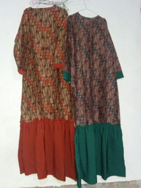 Gamis Batik Rempel Meisya Style