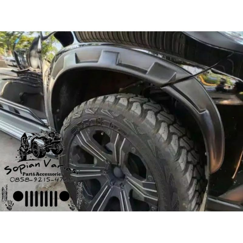 bodi kit over fender all new pajero rock ford 2018 2020