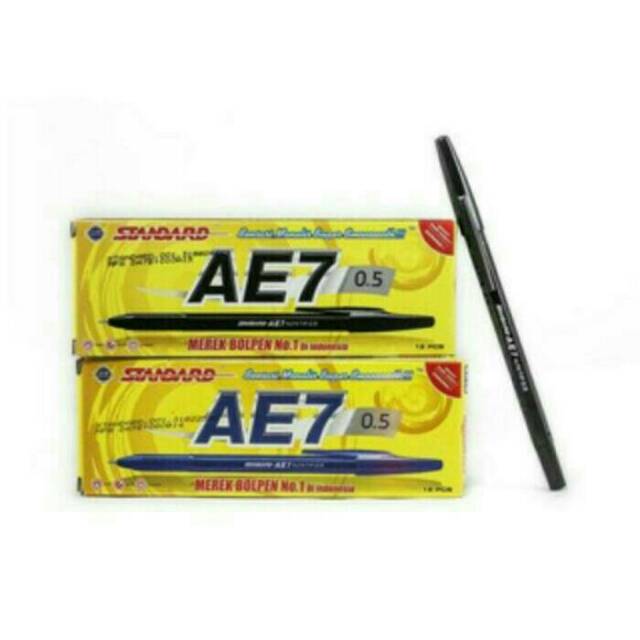 

pulpen standart AE7 hitam/biru/merah