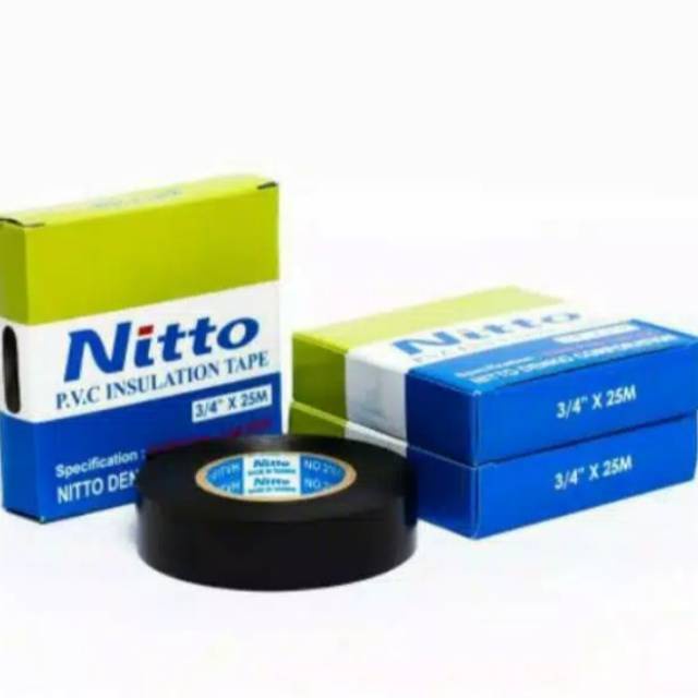 ISOLASI KABEL LISTRIK NITTO 25 m SELOTIP TAPE Nitto 25 meter