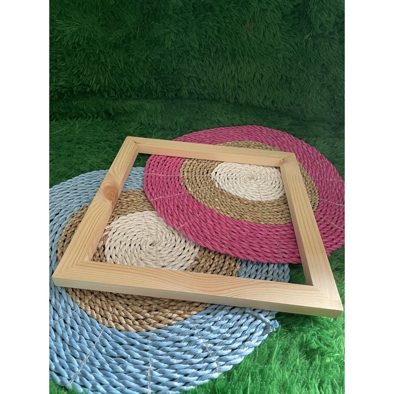 Frame/bingkai macrame persegi 30cm