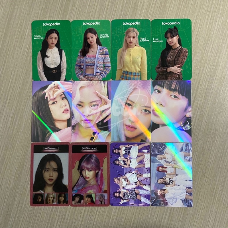 OFFICIAL PHOTOCARD TOKO IJO HYLT BENEFIT POB 4+1 BLACKPINK JISOO JENNIE ROSÉ LISA