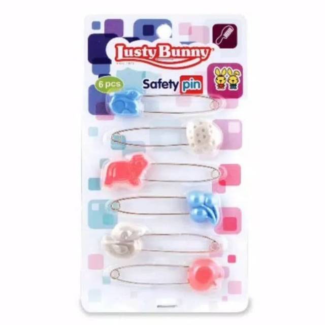 Lusty Bunny Safety Pin peniti bayi isi 6